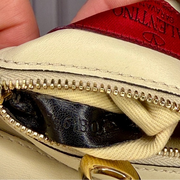Valentino Garavani Small Rockstud Tote Bag Cream Leather 2-Way Crossbody - Picture 9 of 9